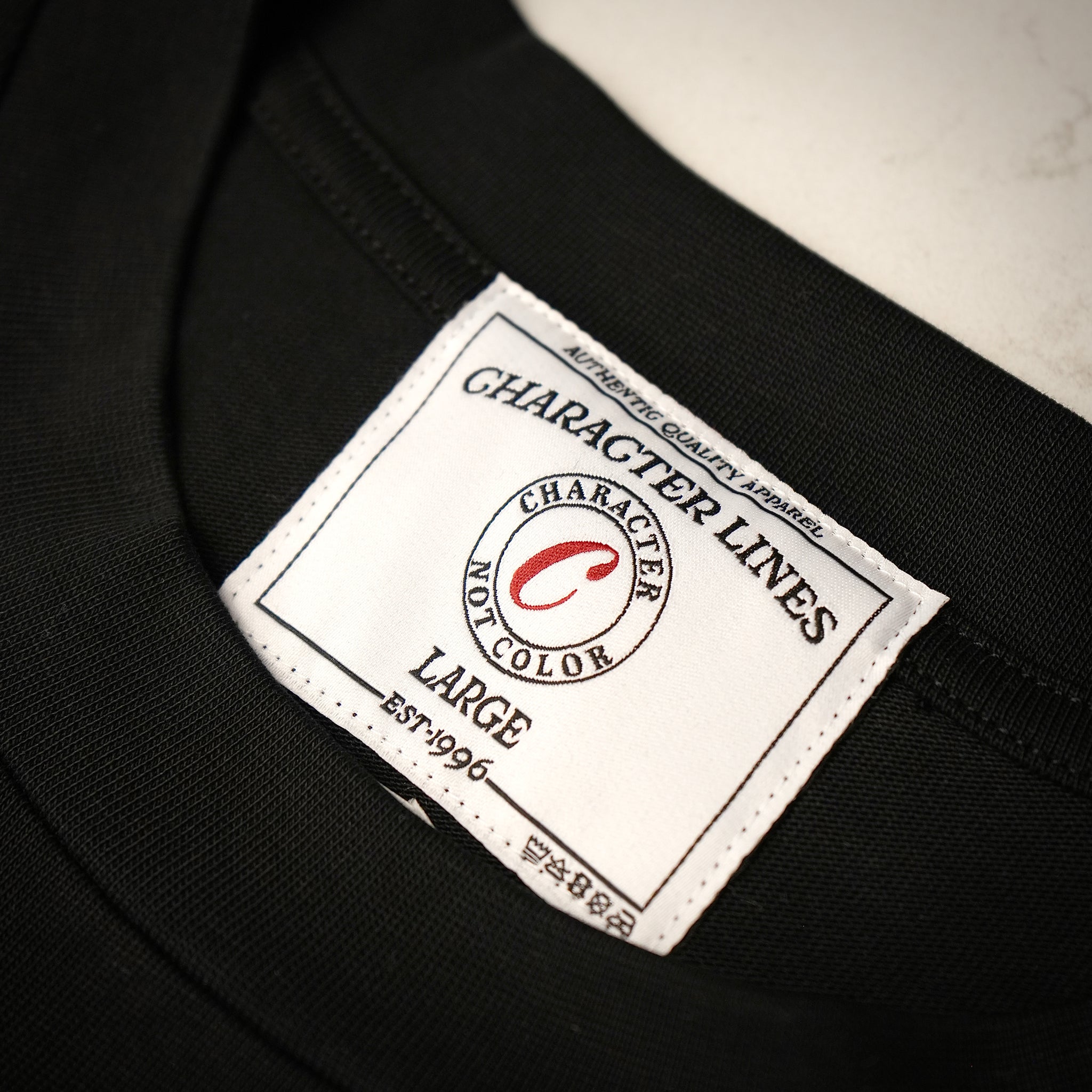 Character Lines - Anchor Tee - Black